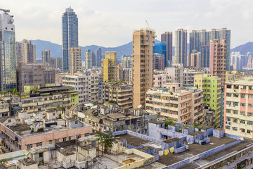 Fototapeta na wymiar Downtown of Hong Kong