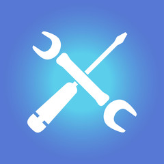 Repair Icon. Service  symbol. Tools singn. Flat design style.