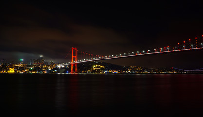 Fototapeta na wymiar İstanbul, onbeş temmuz şehitleri köprüsü