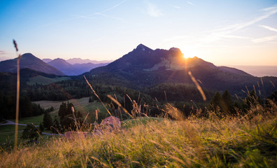 View over the Alps