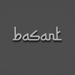 3D RENDERING WORDS 'basant' (KITE FESTIVAL IN INDIA AND PAKISTAN)
