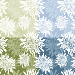 Fototapeta premium pattern of the chrysanthemums