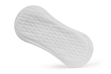 close up of woman hygiene protection on white background with clipping path