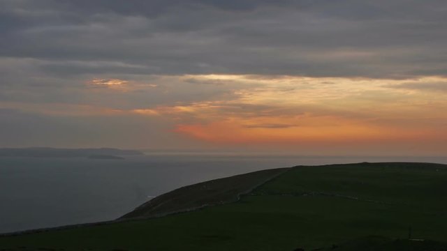 Sunset from Great Orme's Head coastline