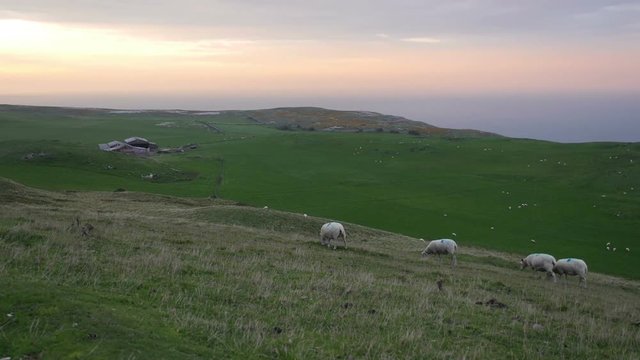 Sunset from Great Orme's Head coastline