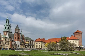 Fotobehang Koninklijk kasteel en kathedraal Krakau © Klaus Eppele