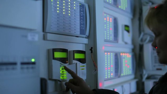 a female operator puts control of the premises