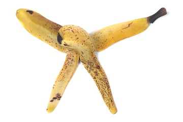 realistic 3d render of banana peel