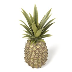 Fototapeta premium realistic 3d render of pineapple