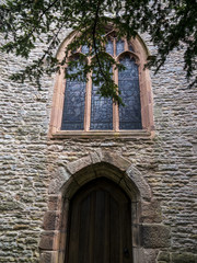 Obraz premium St Christophers Church in Pott Shrigley which is in Cheshire East, England. It contains 19 buildings that are recorded in the National Heritage List for England as designated listed buildings 