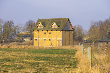 Historical barn in Mecklenburg, Germany