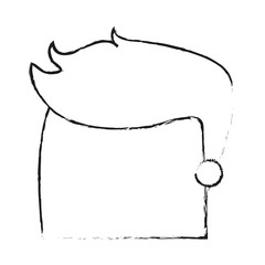 blurred silhouette image faceless side profile man with hairstyle vector illustration