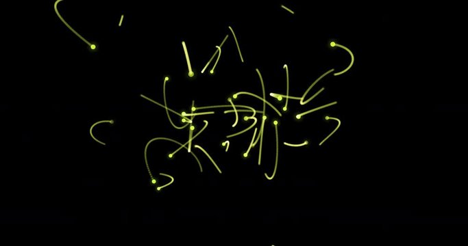 Electron Chaos 2 / Abstract background with fast electron particles on it.
