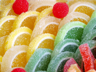 Close-up of colorful candy