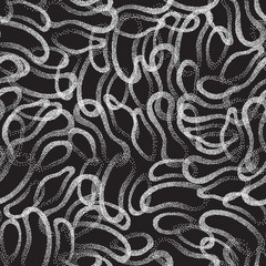 Vector Abstract Stippled Weird Seamless Pattern