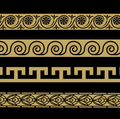 Greek ornament. Patterns in antique style.