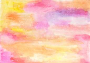 Abstract colorful creative watercolor texture.