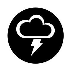 cloud with ray climate isolated icon vector illustration design