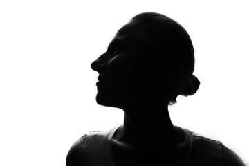 Female person silhouette
