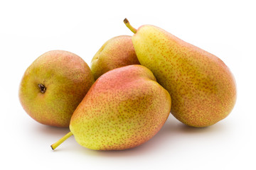 Pears isolated on the white background.