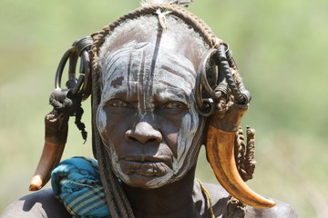 Mursi Frauen im Omo Valley von Äthiopien