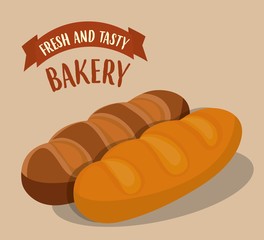 breads icon. bakery products concept. colorful design. vector illustration