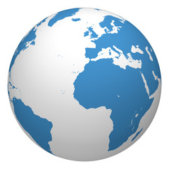 High resolution world illustration