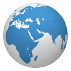 High resolution world illustration