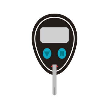 glucometer healthcare icon image vector illustration design 
