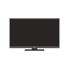 modern flat screen tv icon image vector illustration design 