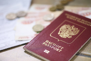 Documents and money on the floor