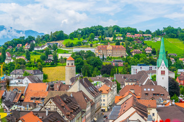 Aerial View The Austrian City