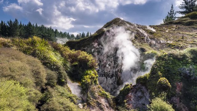 Geysir, Rotorua, Craters of the moon, Geothermalgebiet in Neuseeland