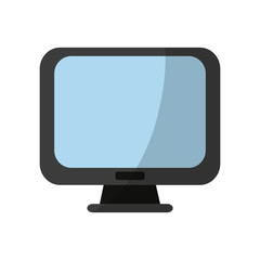 computer monitor icon image vector illustration design 