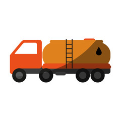 cistern truck oil industry related icon image vector illustration design 