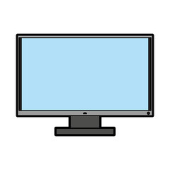computer monitor icon image vector illustration design 