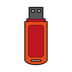 usb drive icon image vector illustration design 