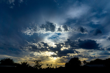 Beautiful sunset in Yuma Arizona 
