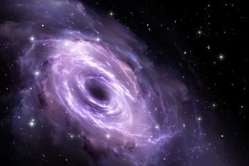 Schwarzes Loch im Nebel, Gravitationsfeld © Peter Jurik
