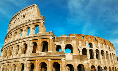 Naklejka premium The legendary Coliseum of Rome, Italy