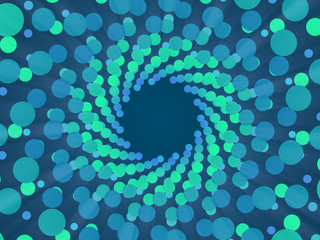 blue abstract background and particle