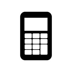 Calculator math device icon vector illustration graphic design