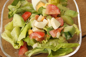 Salat im Schälchen