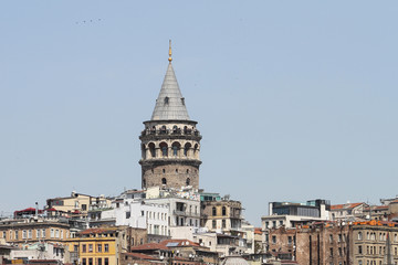Fototapeta na wymiar Galat Tower in Istanbul City