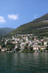 Fototapeta na wymiar Living at Lake Como, Lombardy Italy 
