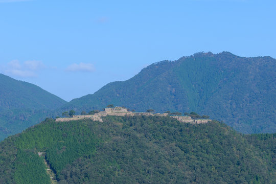 兵庫　朝来　竹田城　立雲峡からの眺め