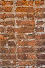 Background of an old stone brick wall close-up