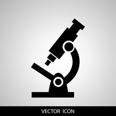 microscope icon. isolated sign symbol. Vector illustration.
