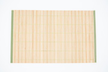 Sushi mat on white background