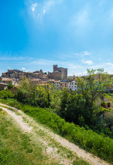 Fototapeta na wymiar Nazzano (Rome, Italy) - A small village in the province of Rome, along the river Tiber with an old historical center and a charming medieval castle abandoned.